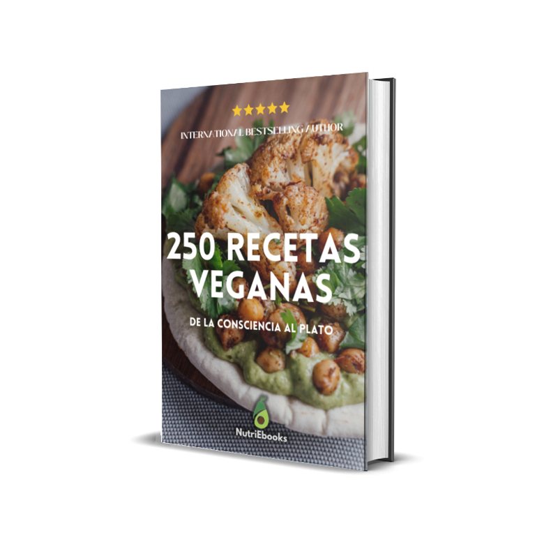 Portada de +250 recetas veganas