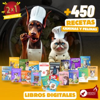 +450 recetas saludables para perros y gatos